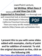 Developmental Writing - What Does It Look Like and How Can It Be Supported in Preschool