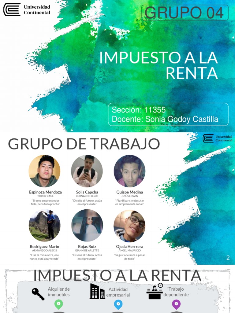 Categorías del Impuesto a la Renta | PDF | Impuesto sobre la renta ...