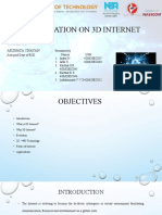 Presentation On 3D Internet