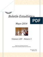 Boletin Estadístico Mayo 2014