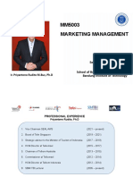 Marketing Management SMEMBA 6 Day 1 Priyantono Rudito PHD