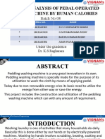 Design and Analysis of Pedal Operated Washing Machine by Human Calories