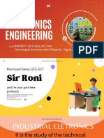 Basic Electronics Engineering: BSMESEP-T-2B-T - 2022 - 3rd - Term Technological University of The Philippines - Taguig Campus