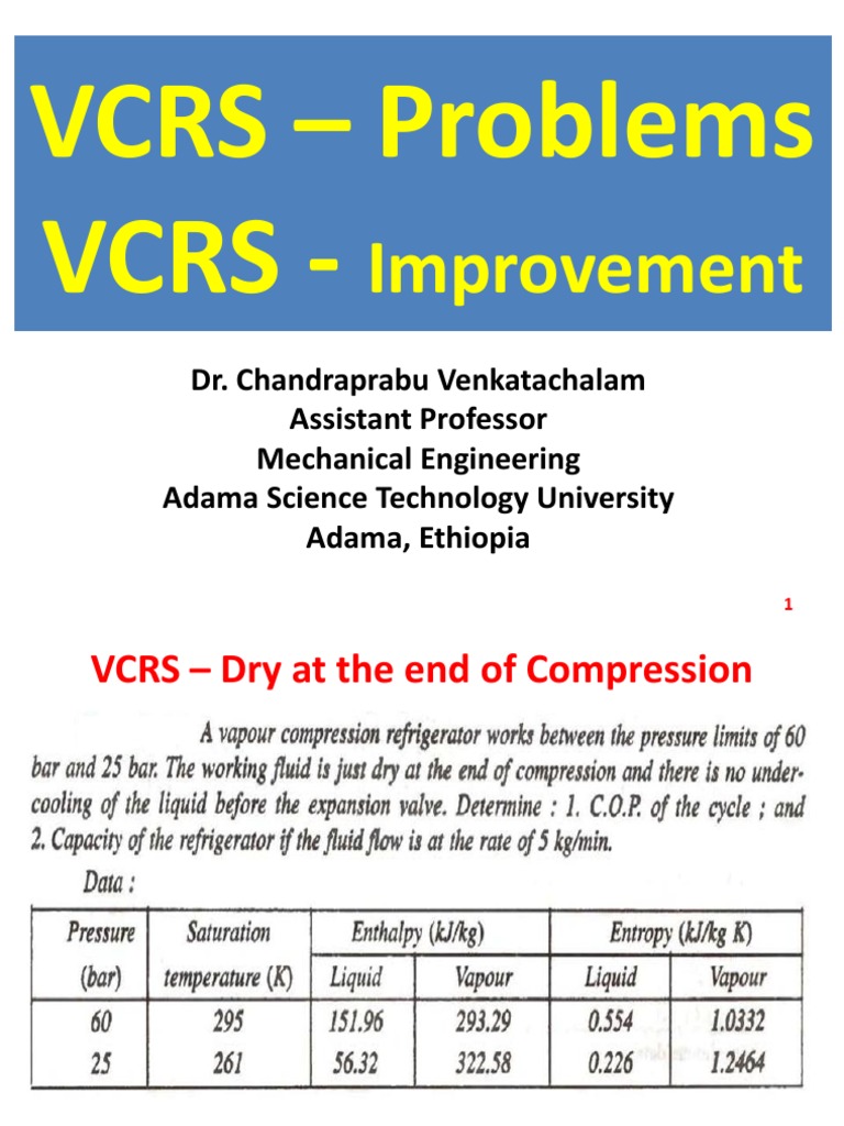 VCRS Problems PDF Electromechanical Engineering Mechanical