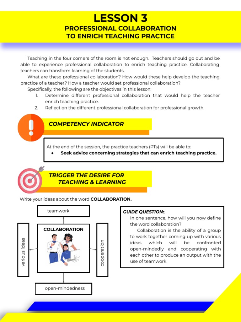 Enhancing Teaching Through Collaboration | PDF | Collaboration | Teachers
