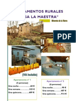 Precios Casa La Maestra