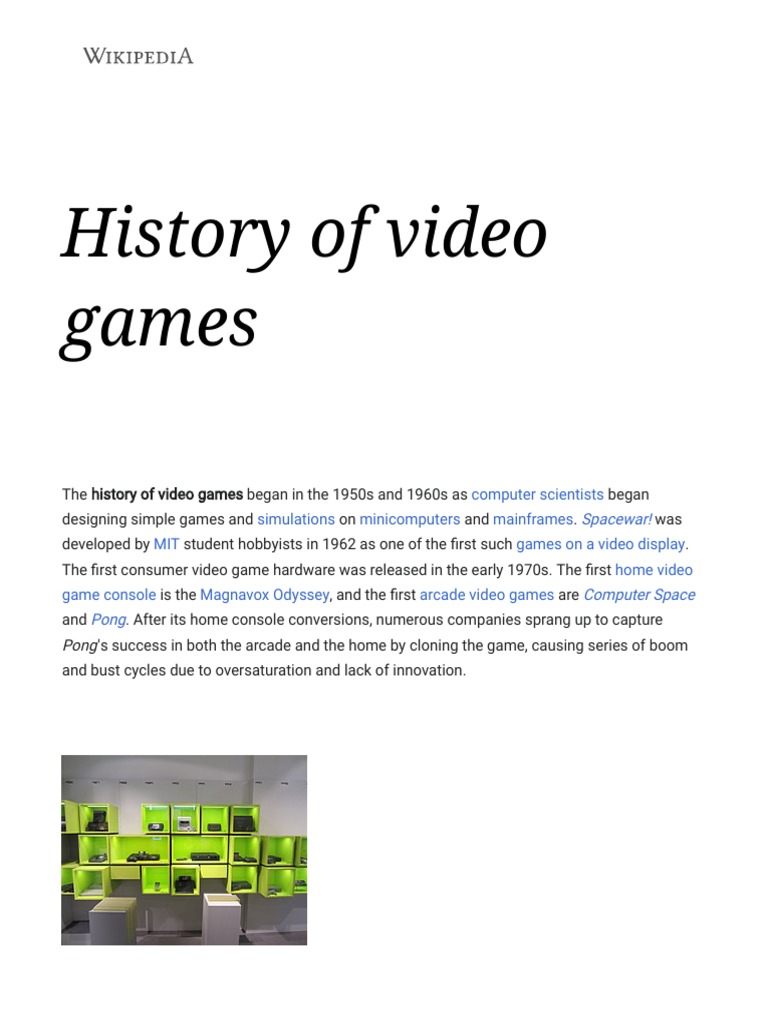 【2024最新作】 History Game Video | PDF | Wikipedia - Games Video of 邦画・日本映画