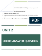 Unit 2 - Short Answer