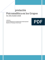 La Interpretación Psicoanalítica en Los Grupos