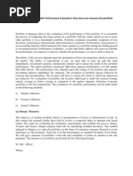 Download 1 What is Portfolio Performance Evaluation by Darshan Gada SN57578692 doc pdf