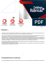 Catalogo de Rubricas