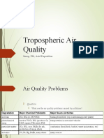 Tropospheric Air Quality: Smog, PM, Acid Deposition