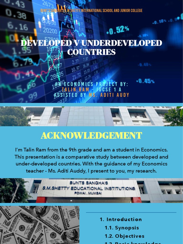 Comparing Developed and Underdeveloped Countries | PDF | Poverty ...