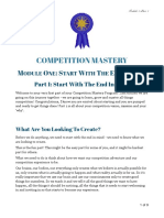 Competition Mastery Program Week 1