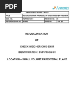 PROTOCOL Checkweigher CWG 600 R 2016 APRIL