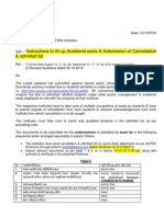 Instructions To Fill Up Scattered Seats & Submission of Cancellation & Admitted List