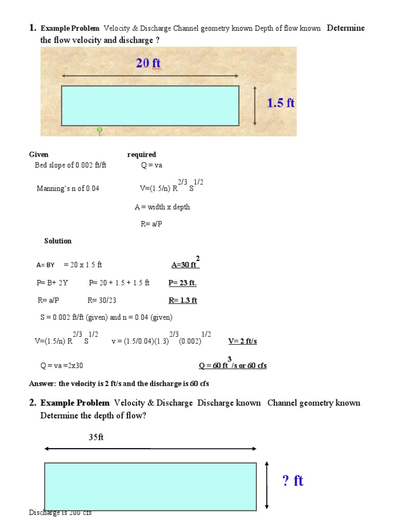 Example PDF Fluid Dynamics Reynolds Number