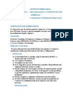 Constituc. Formaliz - de Empresas