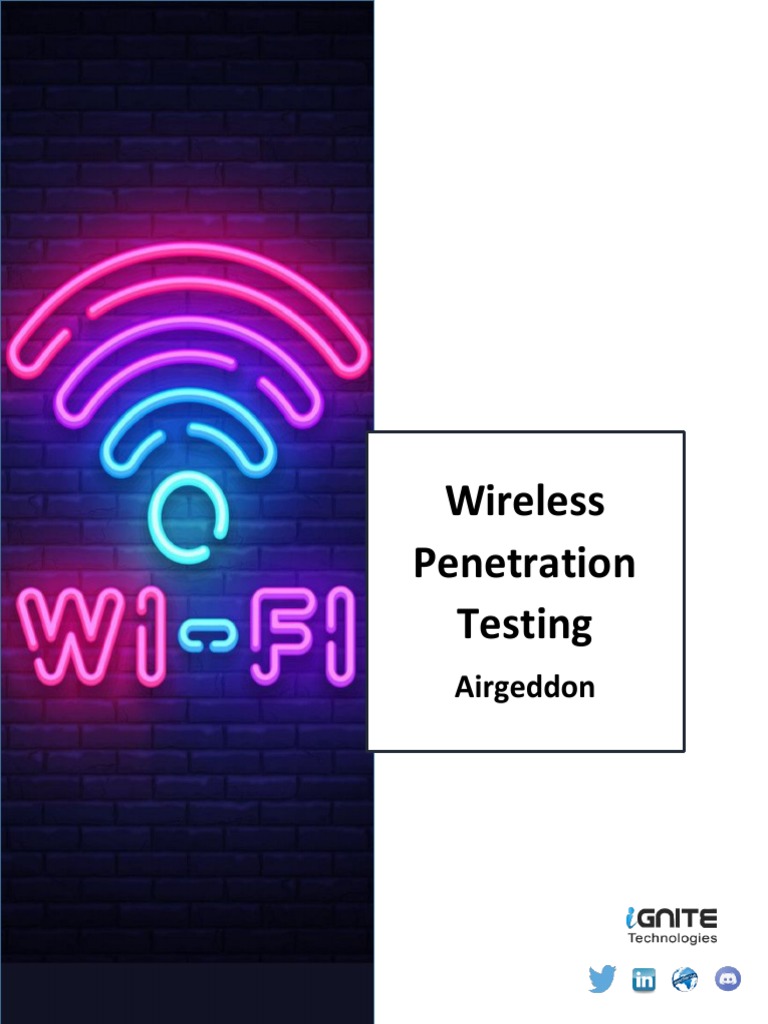 Wireless Testing Airgeddon PDF Wireless Access Point