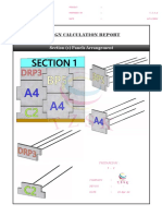 Design Calculation Report: Section (1) Panels Arrangement