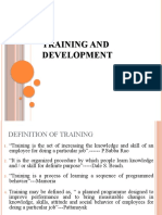 Training and Development: Key Concepts