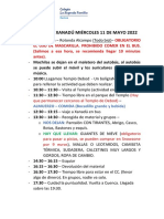 Excursión Xanadú - Horario y Material Que Hay Que Llevar