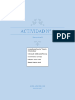 Actividad #6 de Matemática