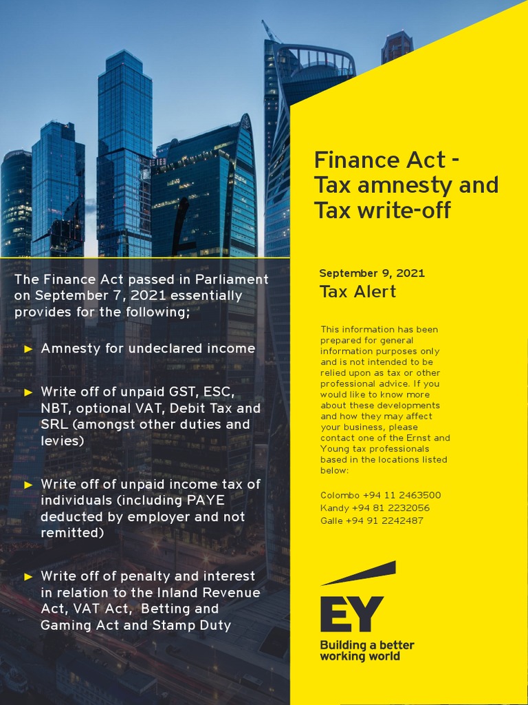 EY Tax Alert Finance Act PDF Taxes Value Added Tax