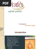 Project Report On Patanjali by Niraj Singh