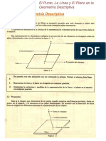 El Punto, La Linea y El Plano en La Geometria Descriptiva