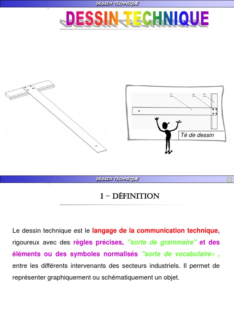 Types et Règles du Dessin Technique | PDF | Dessin technique | Dessin