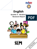 English: Quarter 4 - Module 5 Research Report