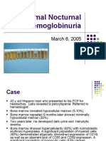 Paroxysmal Nocturnal Hemoglobinuria: March 8, 2005