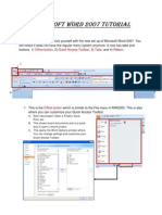 Microsoft Word 2007 Tutorial: Office Button Quick Access Toolbar Tabs Ribbon