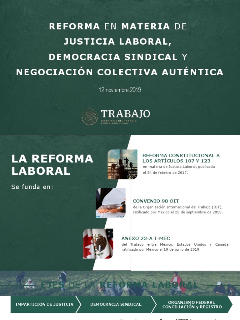 Presentación Nuevo Modelo Laboral | PDF | México | Organización ...