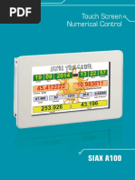 Touch Screen Numerical Control: SIAX A100