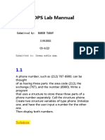 OOPS Lab Mannual: Solution