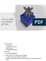 How To Make A Snowflake Gift Box