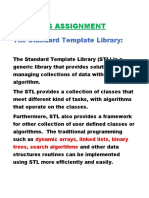 Oops Assignment: The Standard Template Library