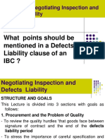 Chapter 3: Negotiating Inspection and Defects Liability