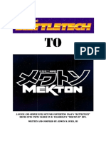 Battletech To Mekton Conversion Rules