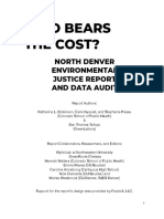North Denver Environment Justice Report and Data Audit