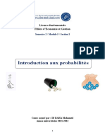 Cours de Probabilités (S2-Section I - PR ID BAHA)