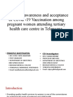 Pregnant Women's Awareness and Acceptance of Covid Vaccines