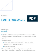 Curs 5: Familia Enterobacteriaceae