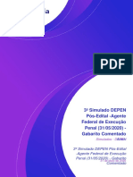 3º Simulado DEPEN Pós-Edital - Gabarito Comentado