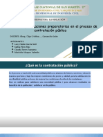 Planificación y actuaciones preparatorias en el proceso de contratación pública