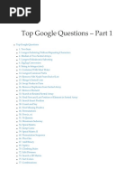 Top Google Questions Part 1