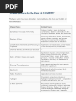 Deleted Portions For The Class 11 Chemistry 6