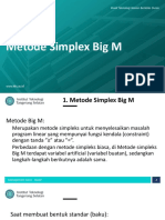 MGMT Sains - Metode Simplex Big M